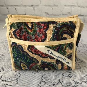 MINI BAG - Oscar De La Renta Design's on Travel Cotton Paisley Mini Travel Bag.